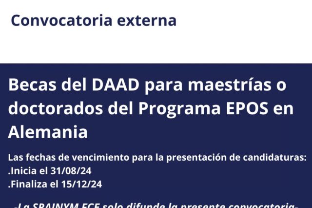 Becas del DAAD para maestrías o doctorados del Programa EPOS en Alemania