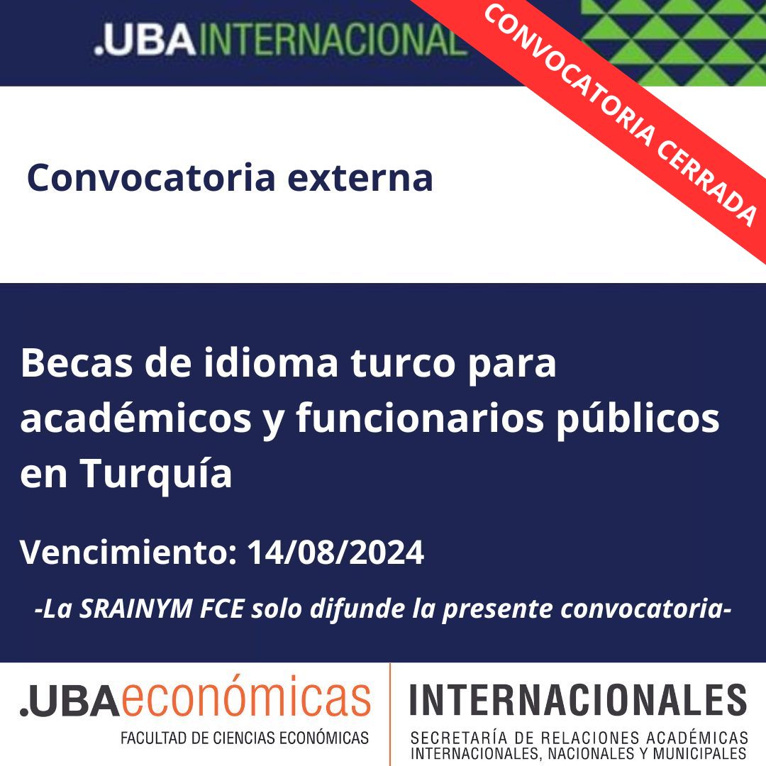 -CONVOCATORIA CERRADA- Becas de idioma turco para académicos y funcionarios públicos en Turquía